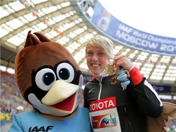 Christina Obergföll hat bei der WM in Moskau die vierte Goldmedaille für Deutschland geholt. Foto: Michael Kappeler