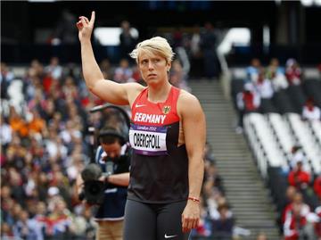 Christina Obergföll qualifizierte sich mit einem Wurf über 66,14 Meter für das Finale. Foto: Kerim Okten