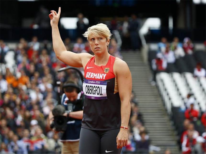 Speerwerferin Obergföll heiß aufs Finale Christina Obergföll qualifizierte sich mit einem Wurf über 66,14 Meter für das Finale. Foto: Kerim Okten