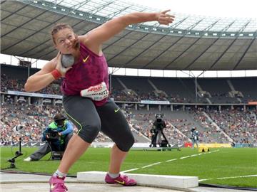 Christina Schwanitz stieß eine persönliche Bestleistung. Foto: Rainer Jensen