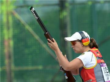 Christine Wenzel hat zum vierten Mal den Skeet-Weltmeistertitel gewonnen. Foto: Peter Kneffel