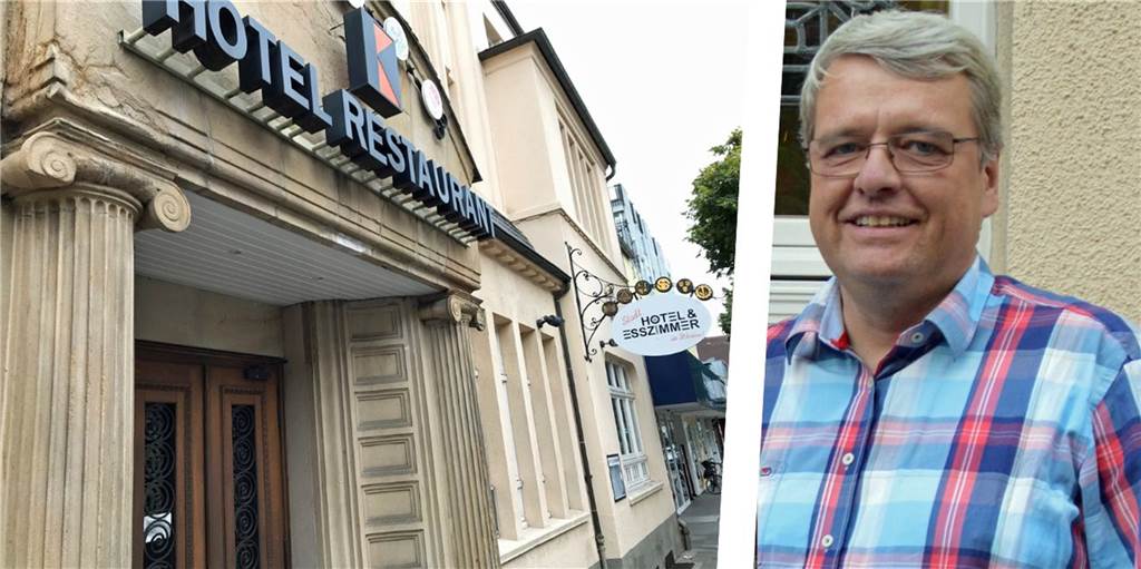 Kolpinghaus-Verein Werne erklärt: Neuer Betreiber für Stadthotel steht fest Fotomontage: Christoph Böckenbrink (rechts) vom Kolpinghaus-Verein hat sich zum neuen Pächter des Stadthotels (links) geäußert.