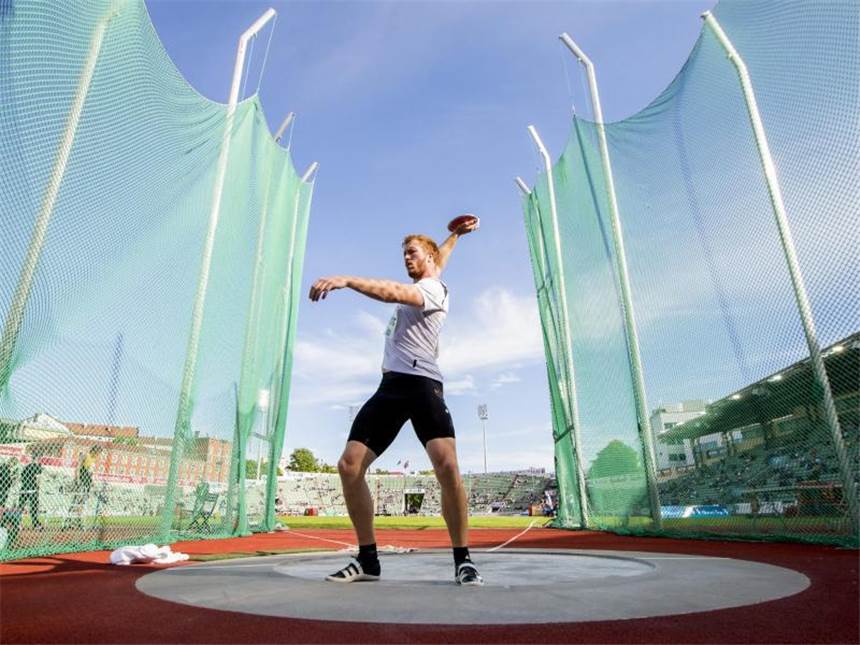 Schwanitz gewinnt auch in Oslo - Harting Vierter Christoph Harting verpasst in Oslo die Medaillenränge. Foto: Vegard Wivestad Grott