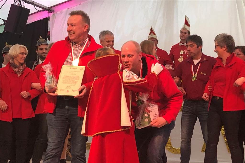 Das sind die neuen Preisträger der Meritenmedaille Christoph Oesing und Klemens Hoffjann nahmen stellvertretend die Meritenmedaille entgegen.