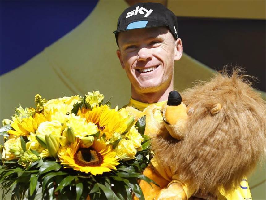 Christopher Froome ist der neue Träger des Gelben Trikots. Foto: Sebastien Nogier