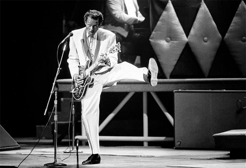 Chuck Berry ist tot: "Danke für die inspirierende Musik" Chuck Berry 1986 im Fox Theater in St. Louis.