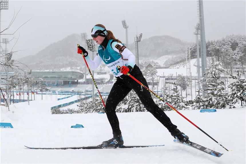 Biathletin Klug holt Bronze in Pyeongchang Clara Klug gewann Bronze im Biathlon. Foto: Jan Woitas