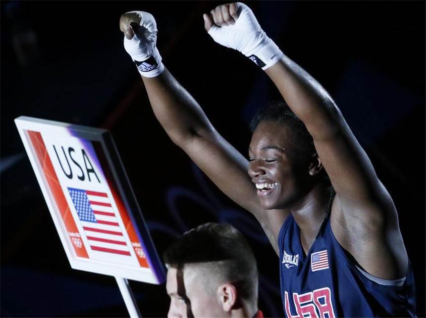 Claressa Shields aus den USA ist Olympiasiegerin im Mittelgewicht. Foto: Dennis M. Sabangan