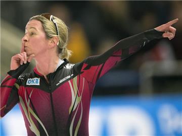 Claudia Pechstein fordert den Rücktritt von IOC-Präsident Thomas Bach. Foto: Soeren Stache
