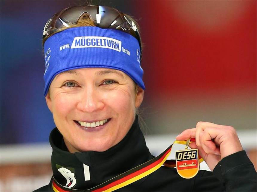 26. DM-Titel für Pechstein - Auch Ihle und Beckert siegen Claudia Pechstein holte ihren 26. Deutschen Meistertitel. Foto: Karl-Josef Hildenbrand