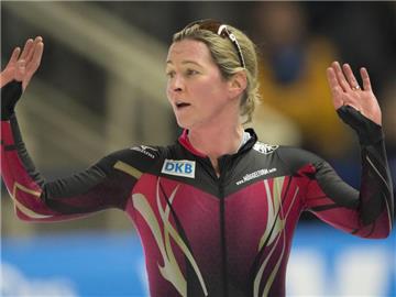 Claudia Pechstein landete über 3000 Meter auf dem siebten Platz. Foto: Soeren Stache