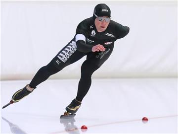 Claudia Pechstein wurde über 5000 Meter Vierte. Foto: Karl-Josef Hildenbrand
