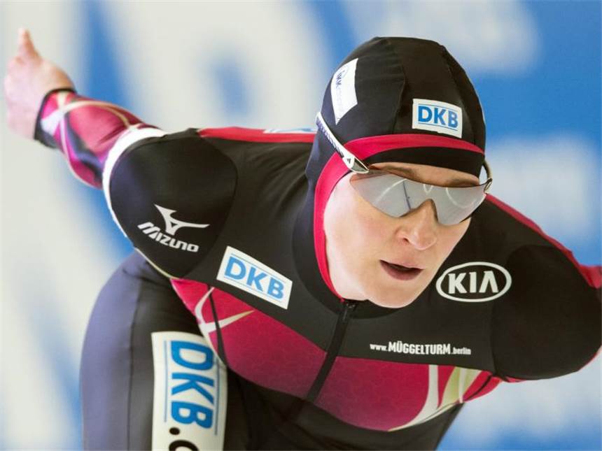 Pechstein starke Vierte bei Weltcup in Nagano Claudia Pechstein wurde Vierte im 3000-Meter-Rennen. Foto: Soeren Stache