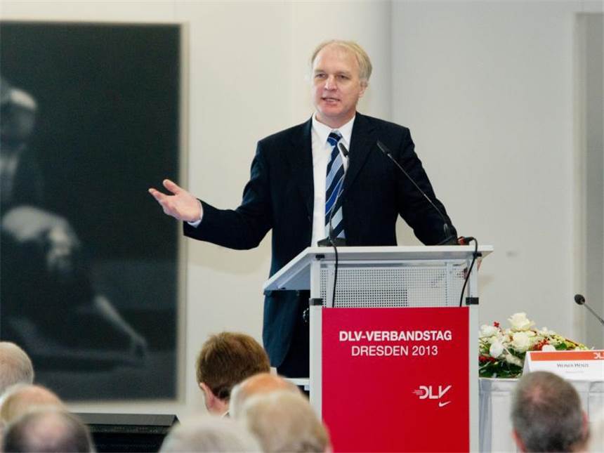 Prokop als Präsident des DLV wiedergewählt Clemens Prokop ist seit 2001 Präsident des Deutschen Leichtathletik-Verbandes. Foto: Sebastian Kahnert