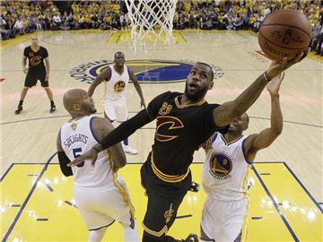 Clevelands Star LeBron James in Aktion. Foto: Marcio Sanchez