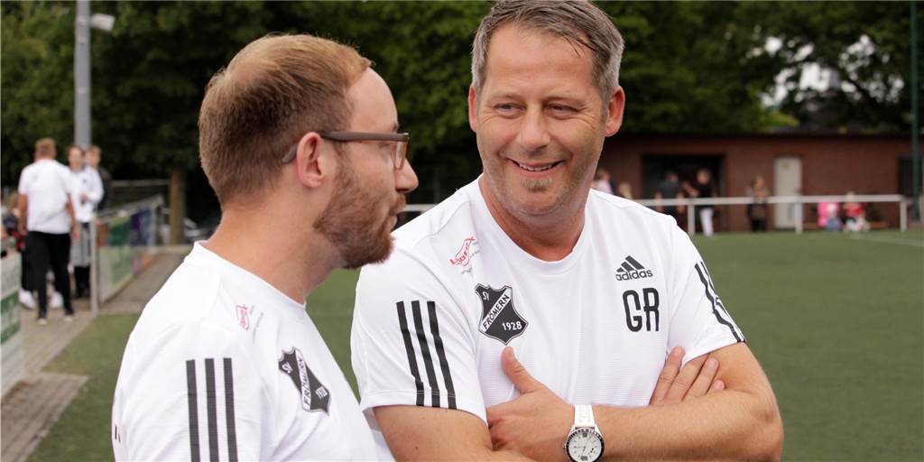 Frömerns Co-Trainer Gerd Rödiger nach Basler-Spiel: „Für die Jungs war es ein Highlight“ Coachen zusammen den SV Frömern III: Andre Rödiger (33, l.) und sein älterer Bruder Gerd (41).