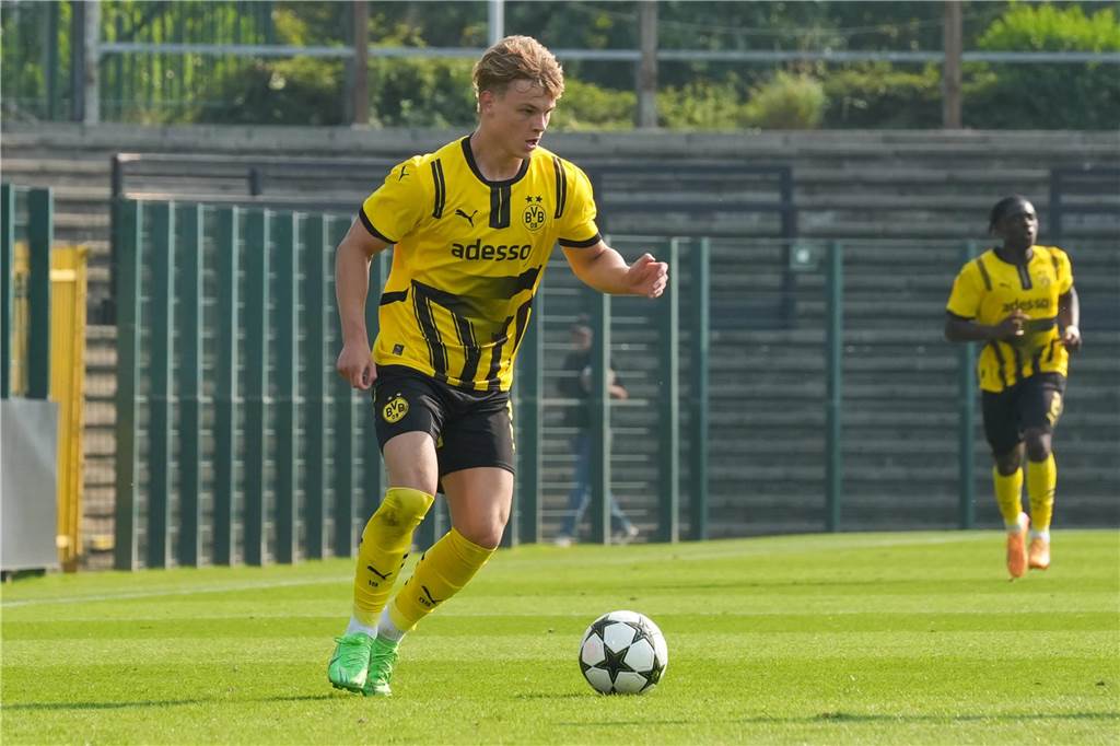Cole Campbell und der BVB gewannen einen Punkt in Brügge.