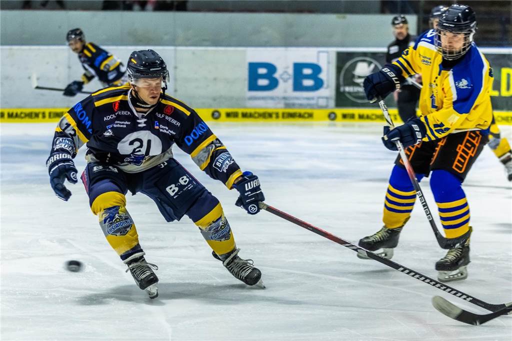 Colin Long in der ersten Play-Off-Partie gegen die Ratinger Ice Aliens.