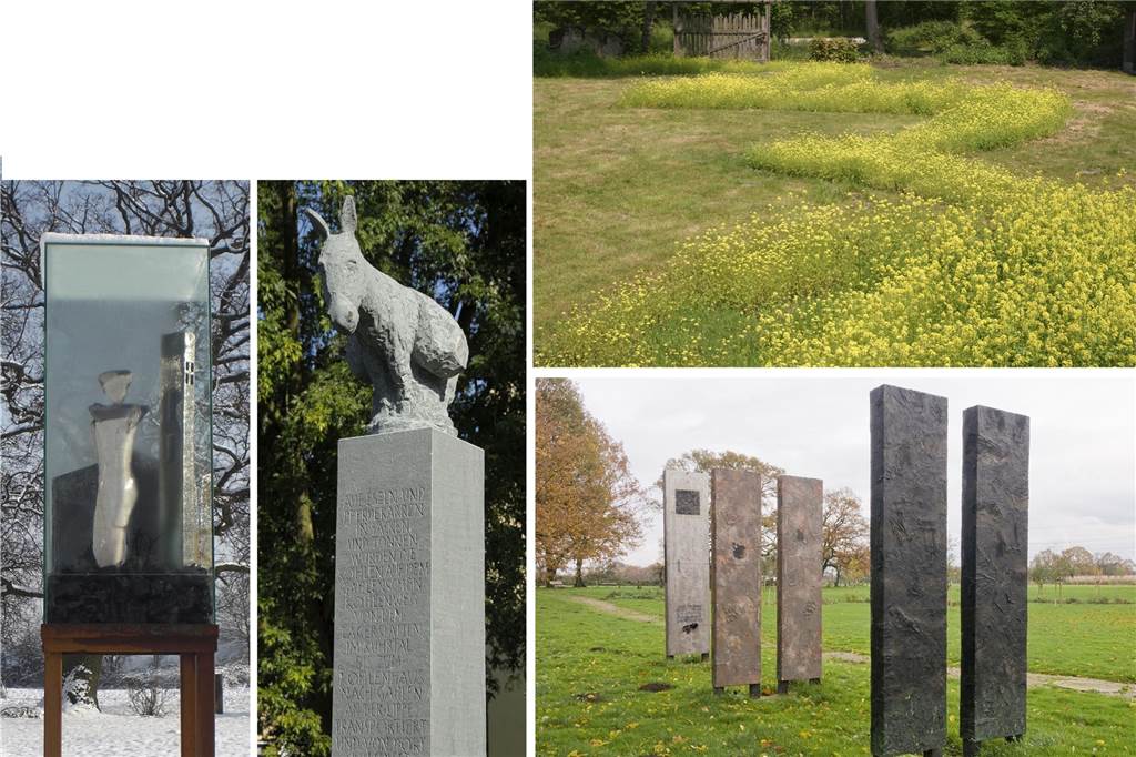 Acht Künstler aus Dorsten blicken mit viel Energie zurück nach vorn Collage mit Beiträgen, die die Künstler zum Dorstener Teil der "Kunstroute Gahlenscher Kohlenweg" zusammmengetragen hatten.
