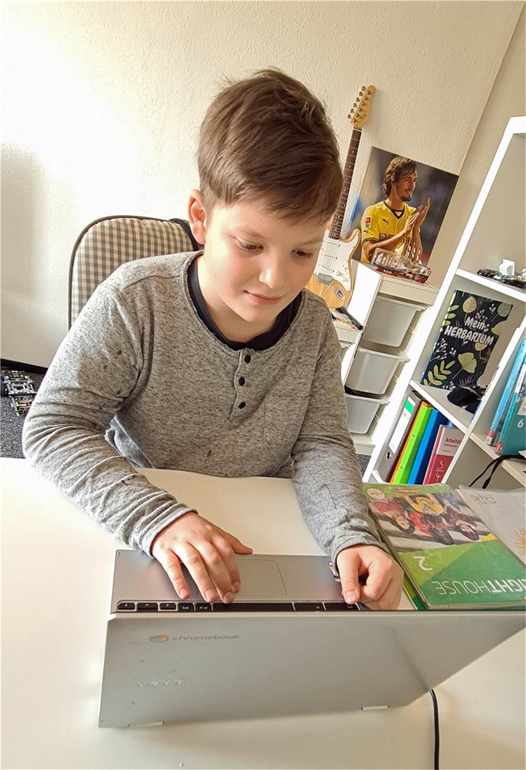 Genervt vom Homeschooling: „Wir würden lieber in der Schule sitzen“ Collin Cibulski hat nicht nur gute Erfahrungen mit dem digitalen Unterricht gemacht.