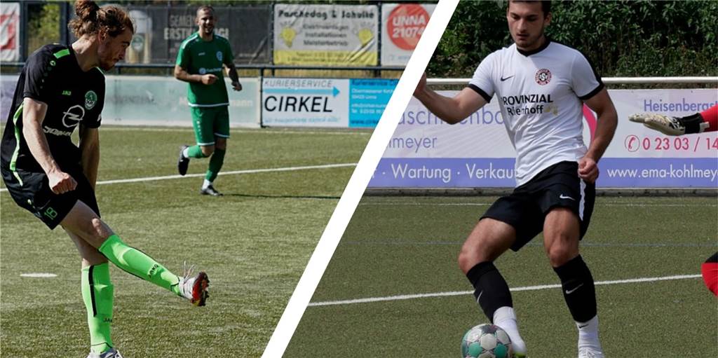 SSV Mühlhausen gegen SG Massen − Bernsdorf gegen O’Reilly: Wer von Ihnen holt die Torjägerkanone? Conor O'Reilly trifft am Sonntag mit seiner SG Massen auf David Bernsdorf (r.) und den SSV Mühlhausen.