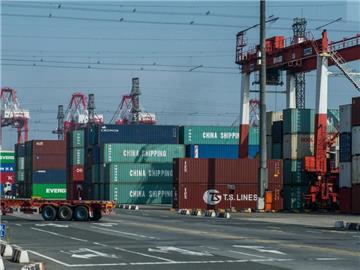 Container im Hafen der chinesischen Metropole Shanghai. Foto: Ole Spata