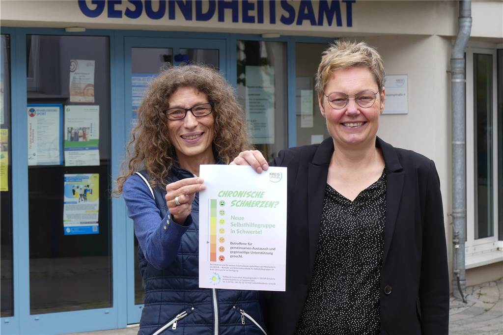 Cornelia Sander und K.I.S.S.-Mitarbeiterin Susanne Götz würden sich freuen, wenn sich jemand meldet, der Interesse an einer Selbsthilfegruppe hat.