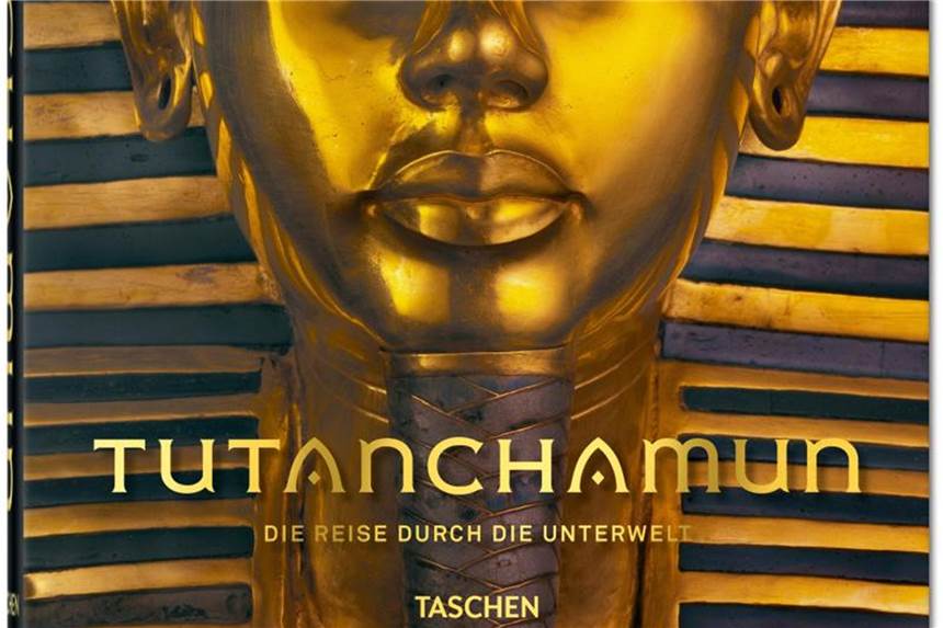 Bilderreise durch die ägyptische Totenwelt Cover der deutschen Ausgabe von „Tutanchamun. Die Reise durch die Unterwelt“. Foto: Taschen Verlag