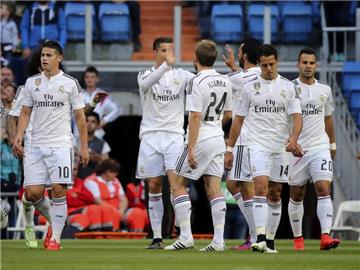 Cristiano Ronaldo erzielte drei der sieben Real-Treffer. Foto: Javier Lizon