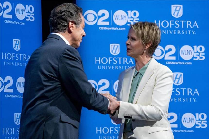 Cynthia Nixon will New York regieren Cynthia Nixon fordert Andrew Cuomo heraus. Foto: Craig Ruttle/AP