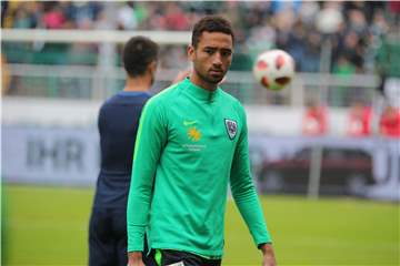 Cyrill Akono ist am Wochenende für den VfB Lübeck im Einsatz.