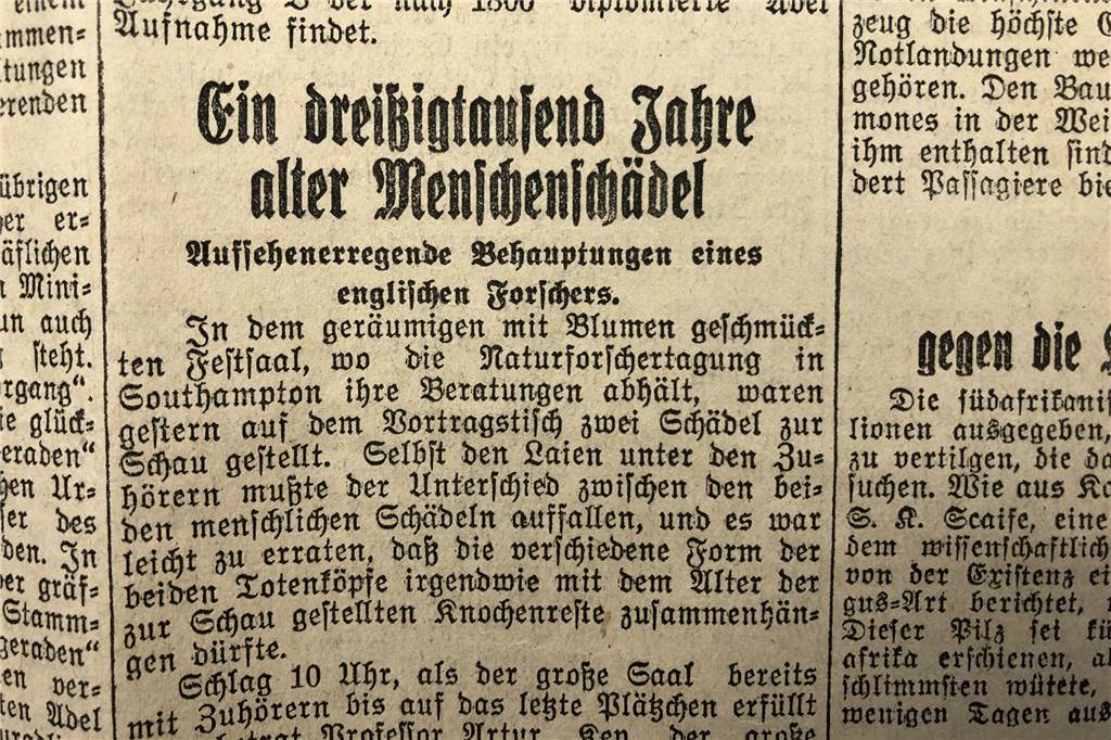 Damals hatte die Wissenschaft fast jährlich neue Theorien über den Ursprung der Menschheit, wie dieser Artikel belegt.