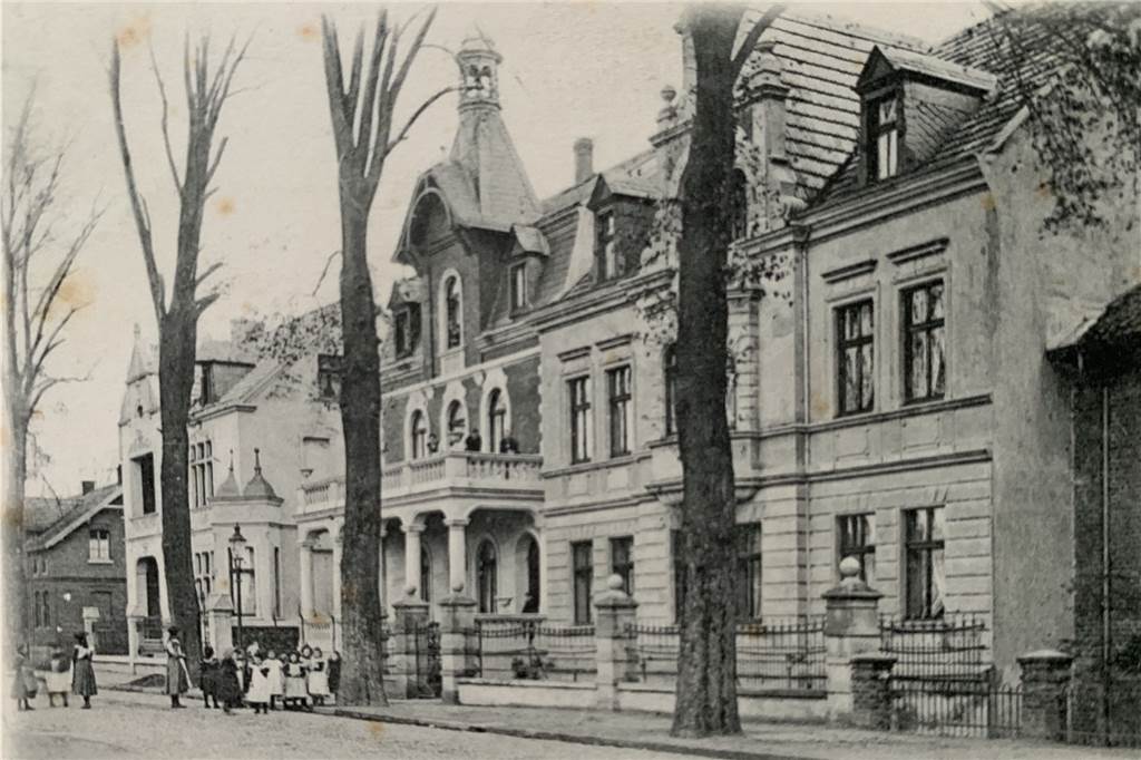 Guerilla-Baumpflanzaktion „gegen Klimakrise und Schlamperei der Stadt“ Damals trug die Allleestraße ihren Namen noch zu Recht (Postkarte aus dem Jahr 1902).