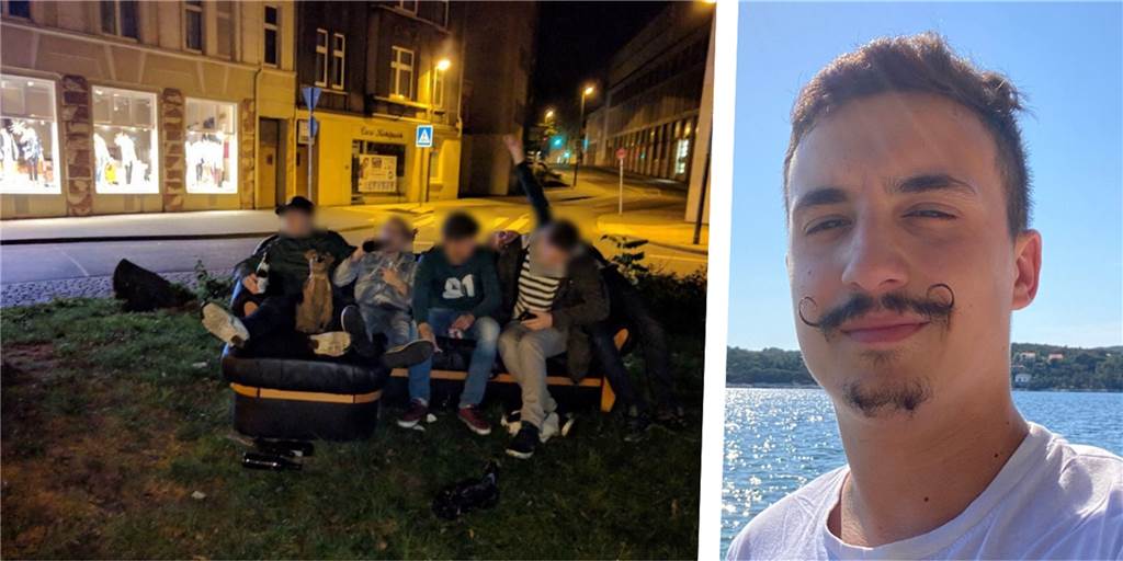 Daniel Meyer (25) gab dem „Brauer-Gedächtnis-Park“ bei Google seinen Namen Daniel Meyer (r.) hat den Eintrag bei Google beantragt. Links ein Bild von 2016, als der Scherz seinen Ursprung nahm.