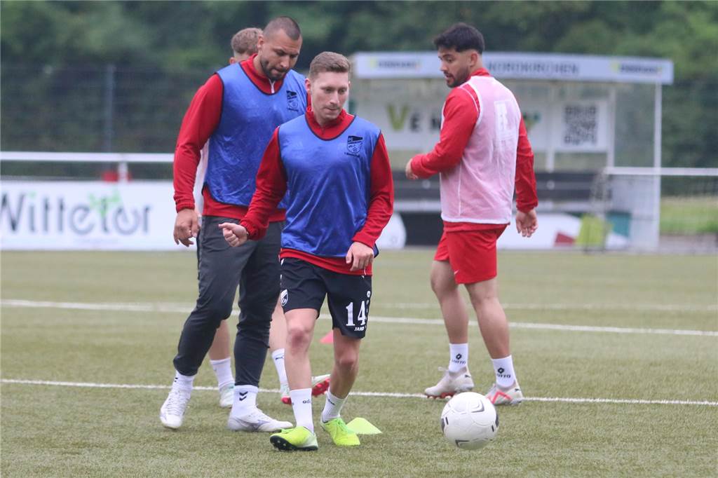 Daniel Seidel beim Training des FC Nordkirchen.