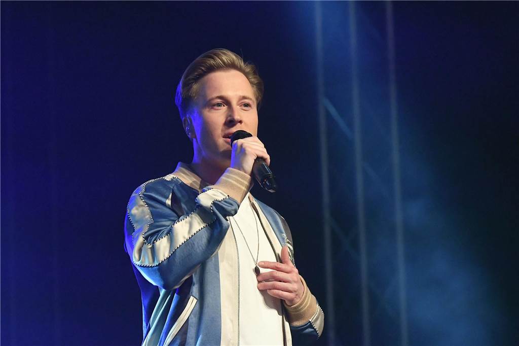 Daniel Sommer bei der Solidarfonds-Schlagerparty 2023 in Castrop-Rauxel.