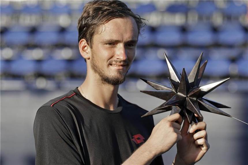 Medwedew holt Titel bei Tennisturnier in Winston-Salem Daniil Medwedew hat das Turnier in Winston-Salem gewonnen. Foto: Chuck Burton/AP