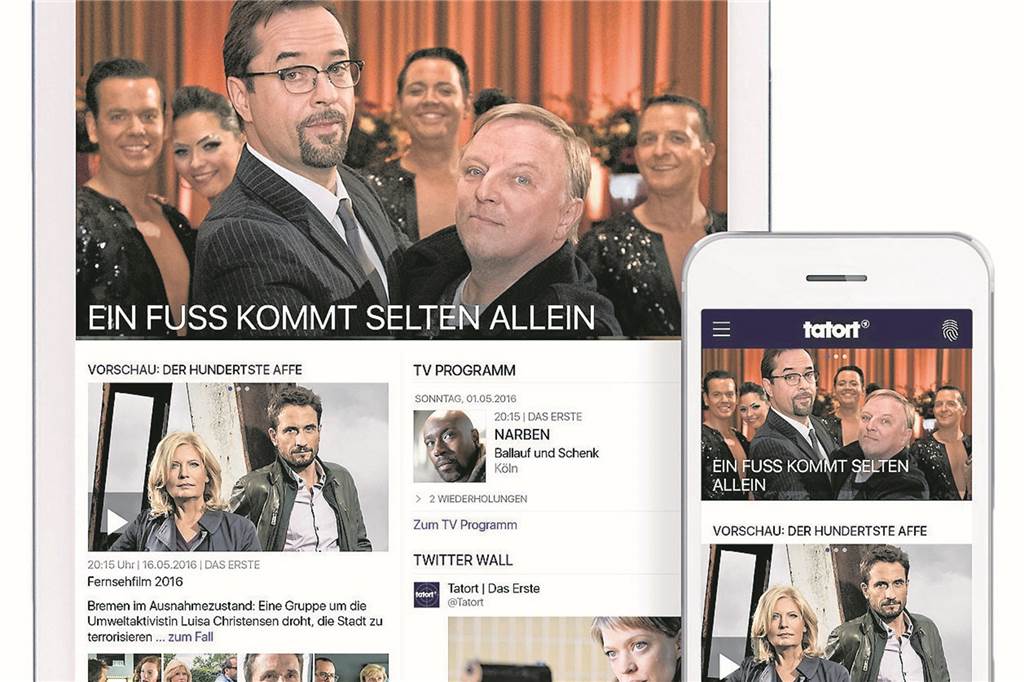 Der „Tatort“ in den Sozialen Medien: Mords-Stoff für viele Diskussionen Dank der „Tatort“-App können Fans ihren Lieblings-Krimi rund um die Uhr auf dem Smartphone und Tablet schauen.