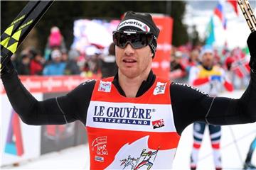Dario Cologna gewann in Seefeld den Massenstart. Foto: Andrea Solero