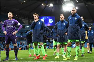 Das 0:7 in Manchester war Schalkes letztes Champions-League-Spiel für mindestens eine Saison. Die Enttäuschung bei den Spielern war groß.