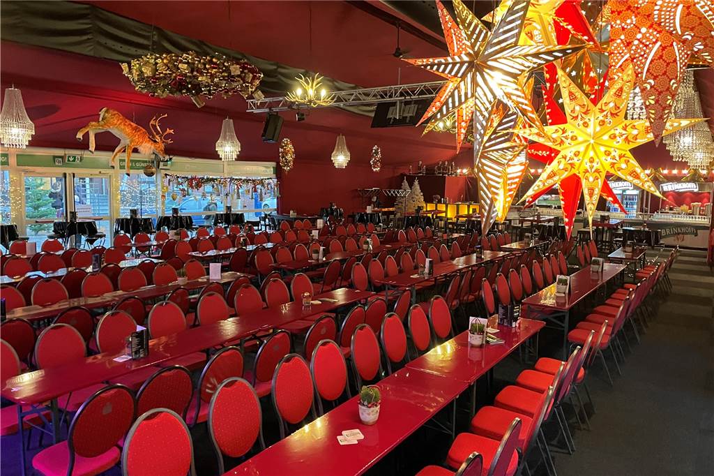 Ab ins beheizte Adventszelt wird es in Castrop nicht mehr geben Das Adventszelt in der Castroper Altstadt im Winter 2021.