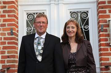 Das amtierende Königspaar Heiko und Susanne Sundermann.