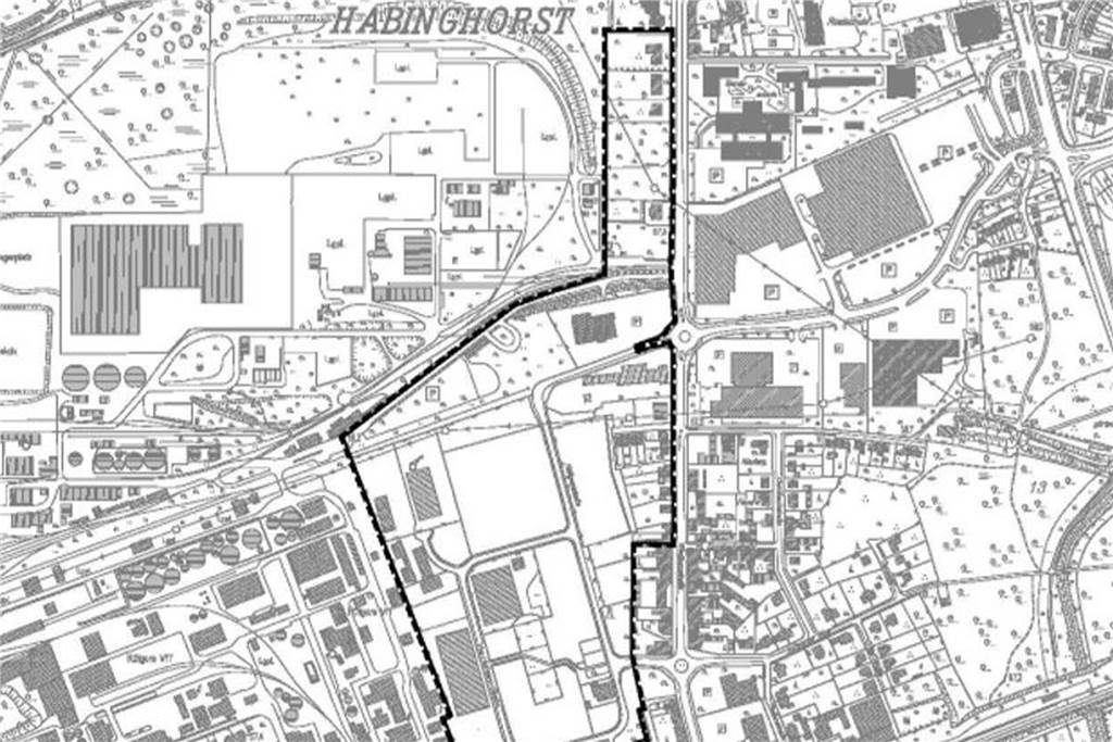 Geisterhäuser an der Wartburgstraße: Drei Hektar nutzbare Gewerbefläche? Das Amtsblatt der Stadt Castrop-Rauxel vom 5. November 2015 zeigt die Grenzen des Bebauungsplans Nr. 224.
