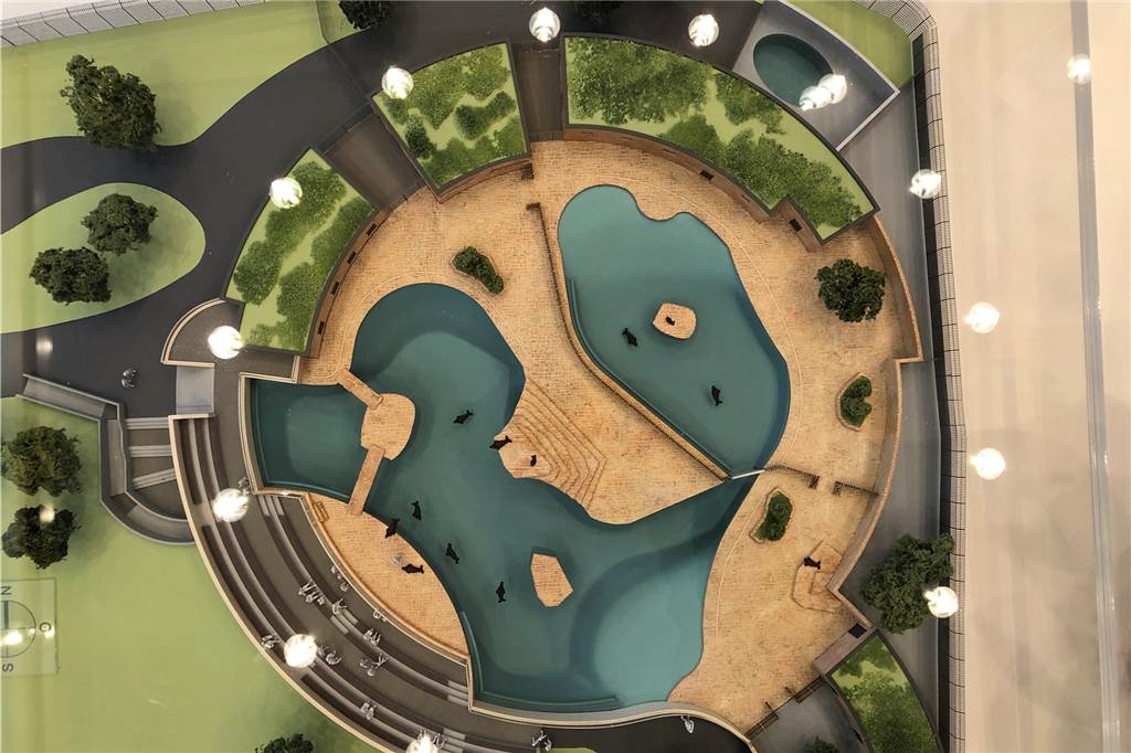 Mit Video: So soll das neue Robbengehege im Dortmunder Zoo aussehen Das Architekturmodell zeigt die Robbenanlage mit Becken und Zuschauertribüne im Überblick.