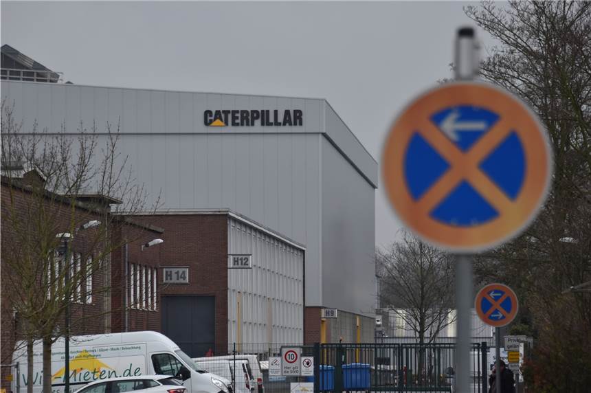 Das Archivbild zeigt das Caterpillar-Werk in Lünen, Ende 2021 ist hier Schluss.