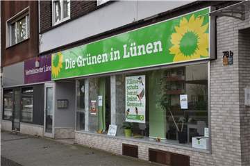 Das Archivbild zeigt die Geschäftsstelle von Bündnis 90/Die Grünen Lünen an der Münsterstraße.