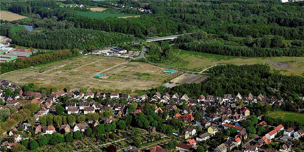 Forensik in Lünen: Düsseldorfer Ministerium rechnet mit höheren Kosten Das Archivbild zeigt die Victoria-Brache aus der Vogelperspektive.
