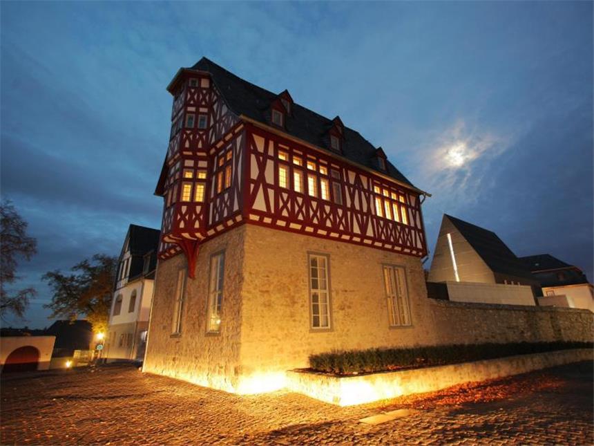 Tebartz-van Elst räumt Fehler ein Das Bischofshaus auf dem Areal der alten Vikarie gegenüber dem Limburger Dom. Foto: Fredrik von Erichsen/Archiv