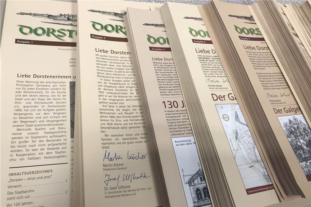 Spannende und informative Zeitreise in die Geschichte von Dorsten Das Buch hat seinen Ausgangspunkt bei der seit 2008 erscheinenden Schriftenreihe "Dorsten- einst und jetzt".