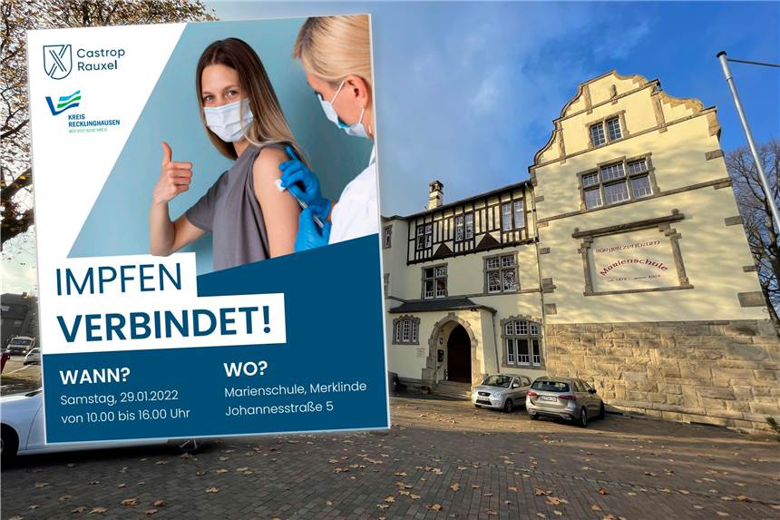 Ohne Termin: Impfaktion im Bürgerzentrum Marienschule Merklinde Das Bürgerzentrum Marienschule in Merklinde ist ein wunderschöner Bau. Aber er hat einige Tücken. Darum wird die Kindertagesstätte Rasselbande ausziehen.